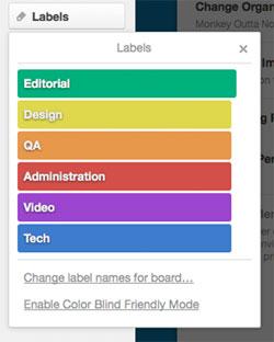 Team labels in Trello