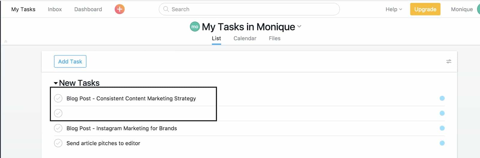 Asana "Add Task" - Option 3