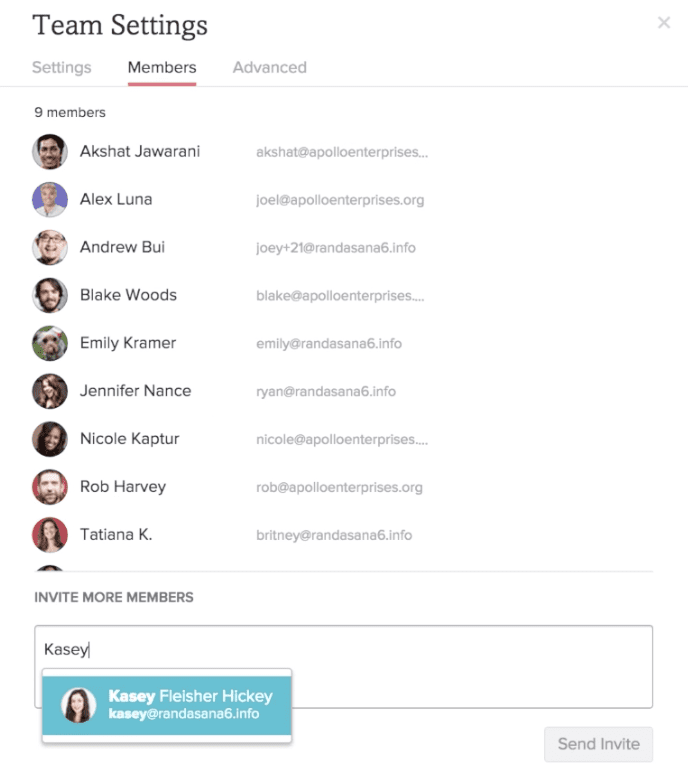 Adding members to your Asana team