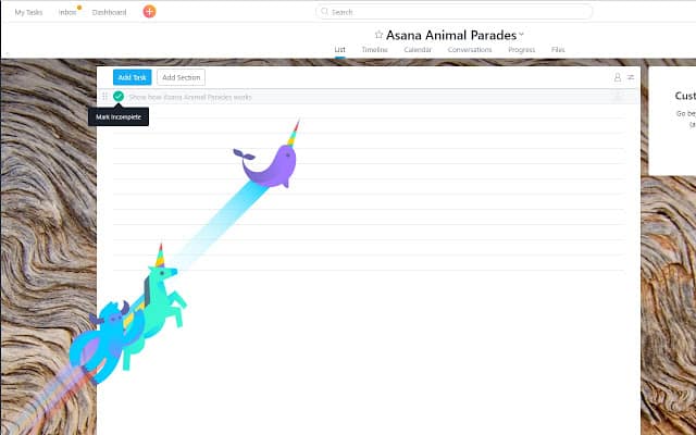 Asana Animal Parade - Chrome extension