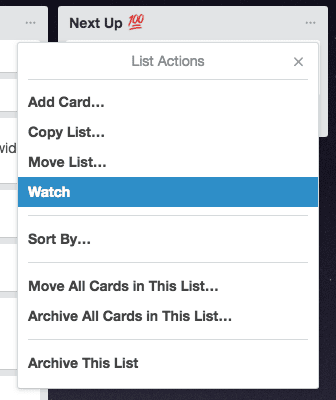 Trello tips: subscribing to lists, boards, and cards