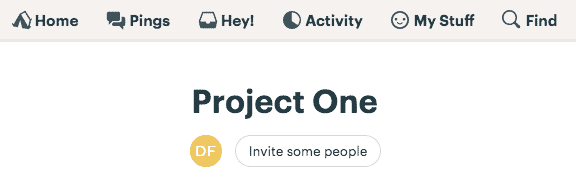 Invite people to the project