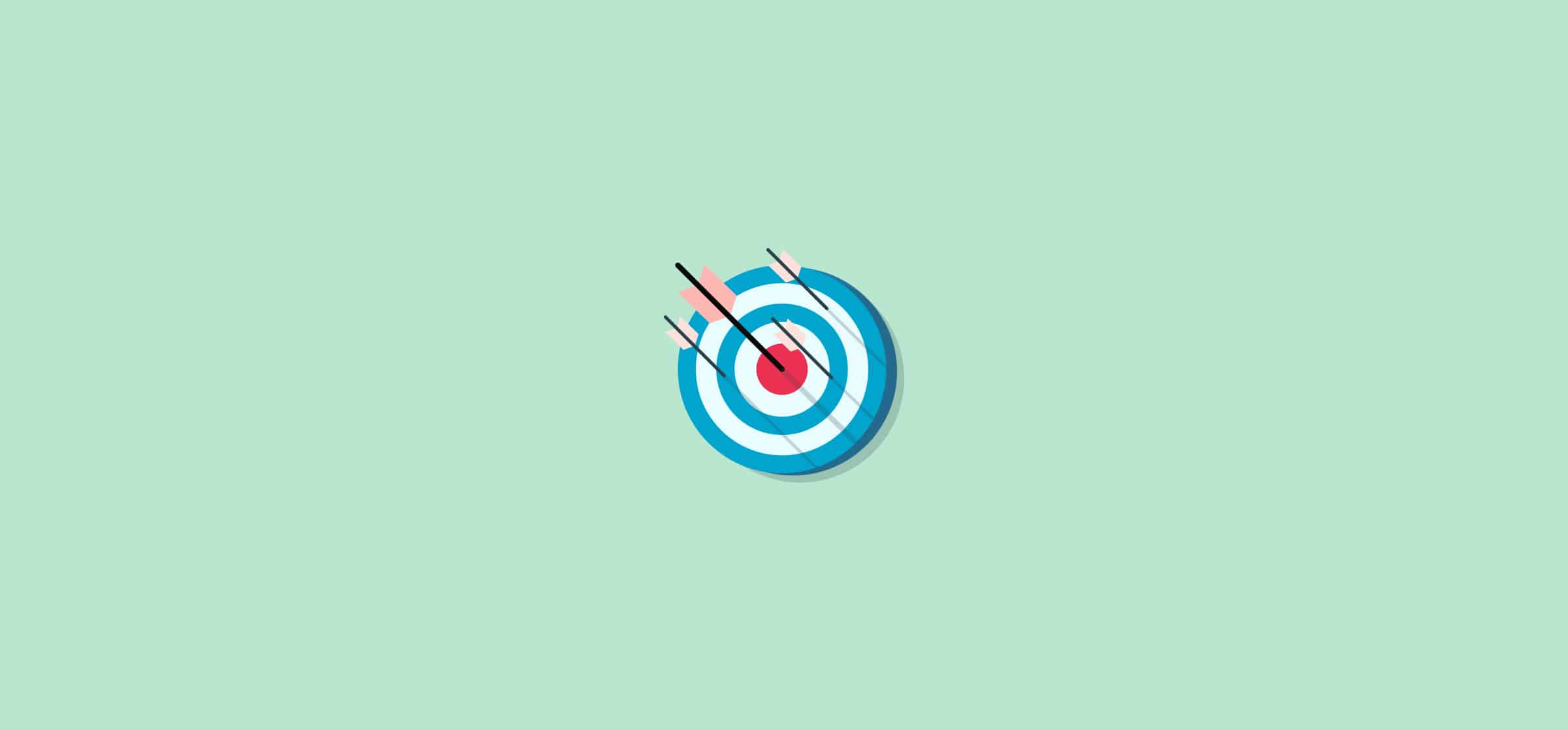 An arrow hitting the bullseye, representing strategic planning