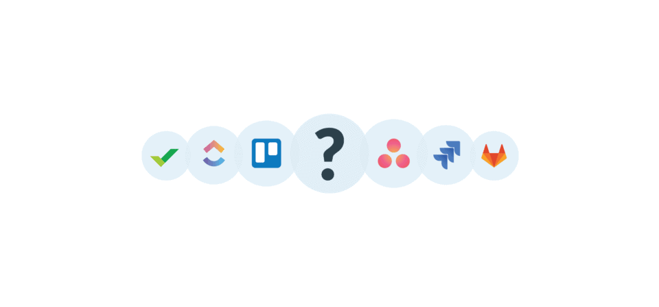 A series of tool, for the "which project management tool is right for you?" webinar