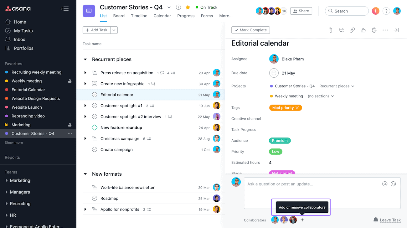 assign tasks to multiple users in asana