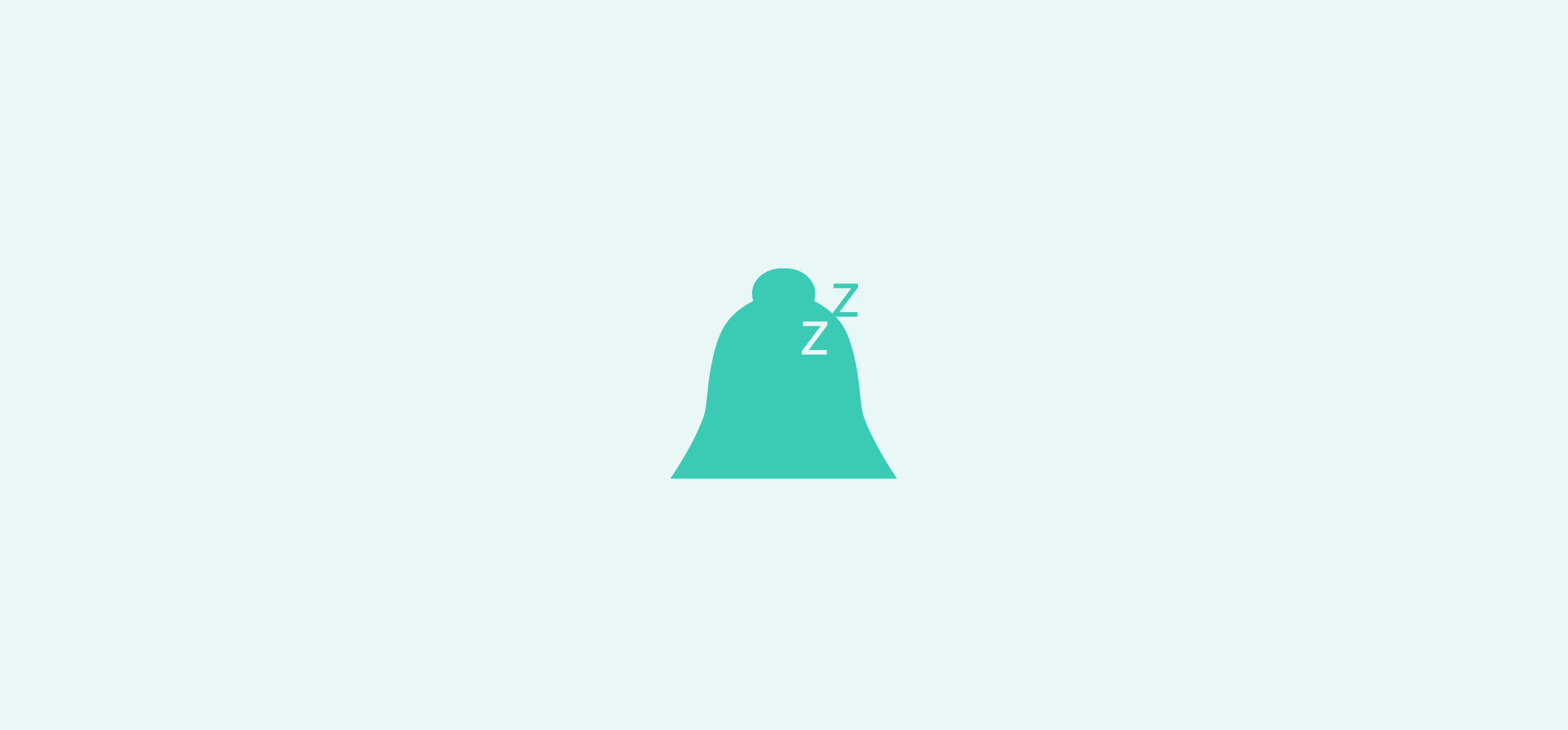 A sleeping bell, representing getting rid of workplace distractions