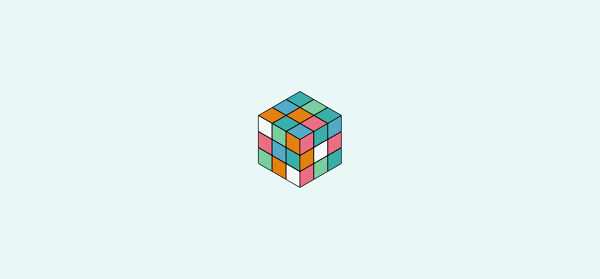A rubik's cube, representing a need to manage people, not processes