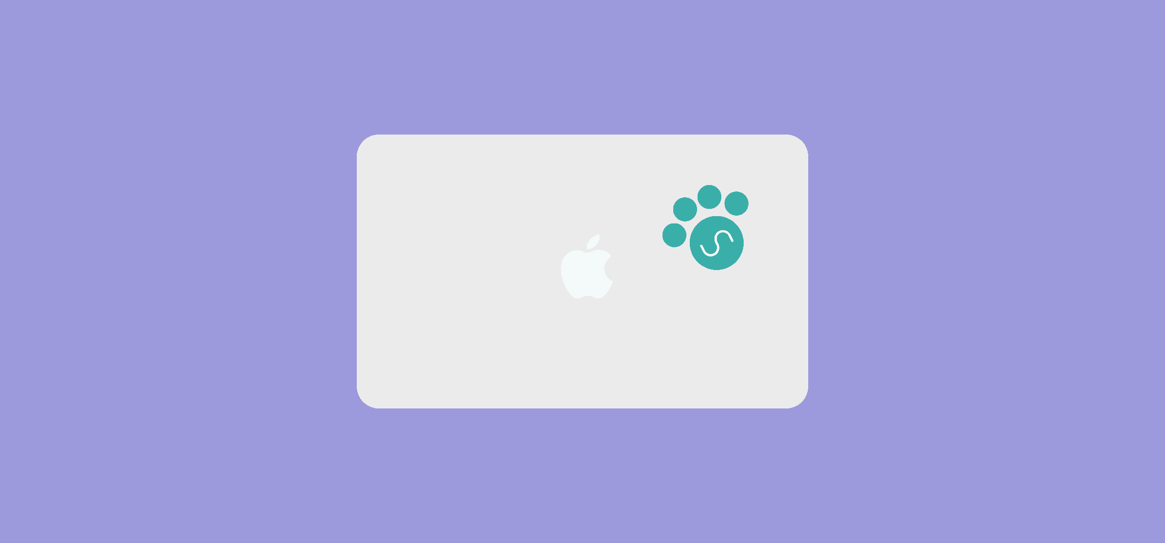 A laptop with a dog's pawprint on it reflecting the Unito on Unito series