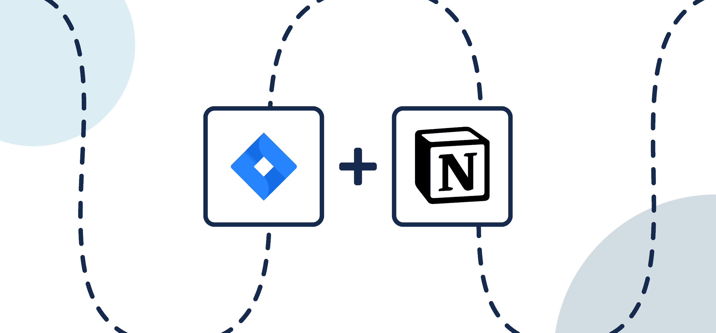 Featured image displaying the logos of jira and Notion in Unito's guide to setting up a simple Two-Way Sync