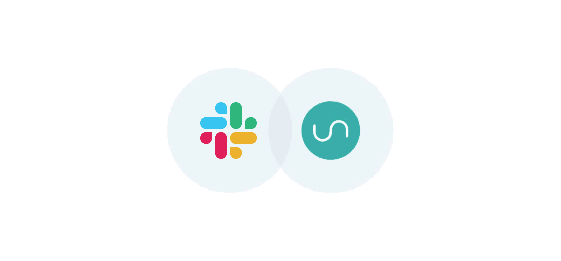 Logos for Slack and Unito, representing Unito's new Slack integration