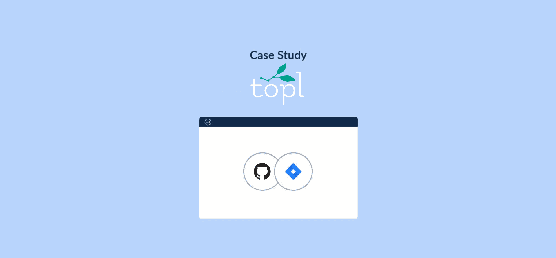 Logos for Topl, GitHub, and Jira, representing the Topl case study