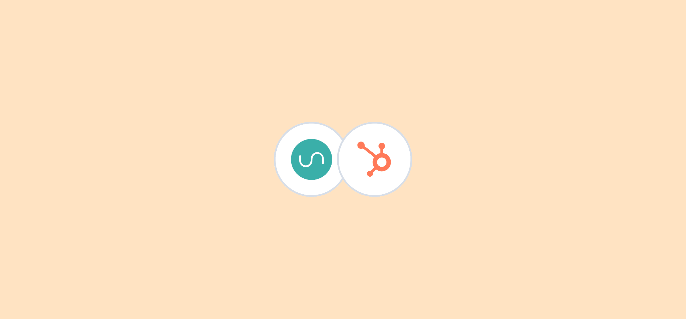 Logos for Unito and HubSpot, representing the Unito vs. HubSpot's Data Sync post