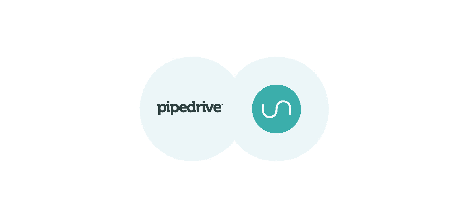 Logos for pipedrive and Unito, representing Unito's pipedrive integration
