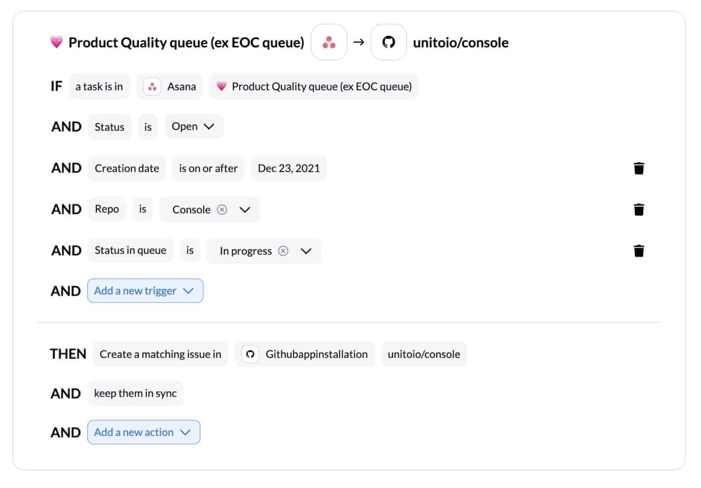 Staying in Sync across Asana, GitHub and Slack in Real-Time