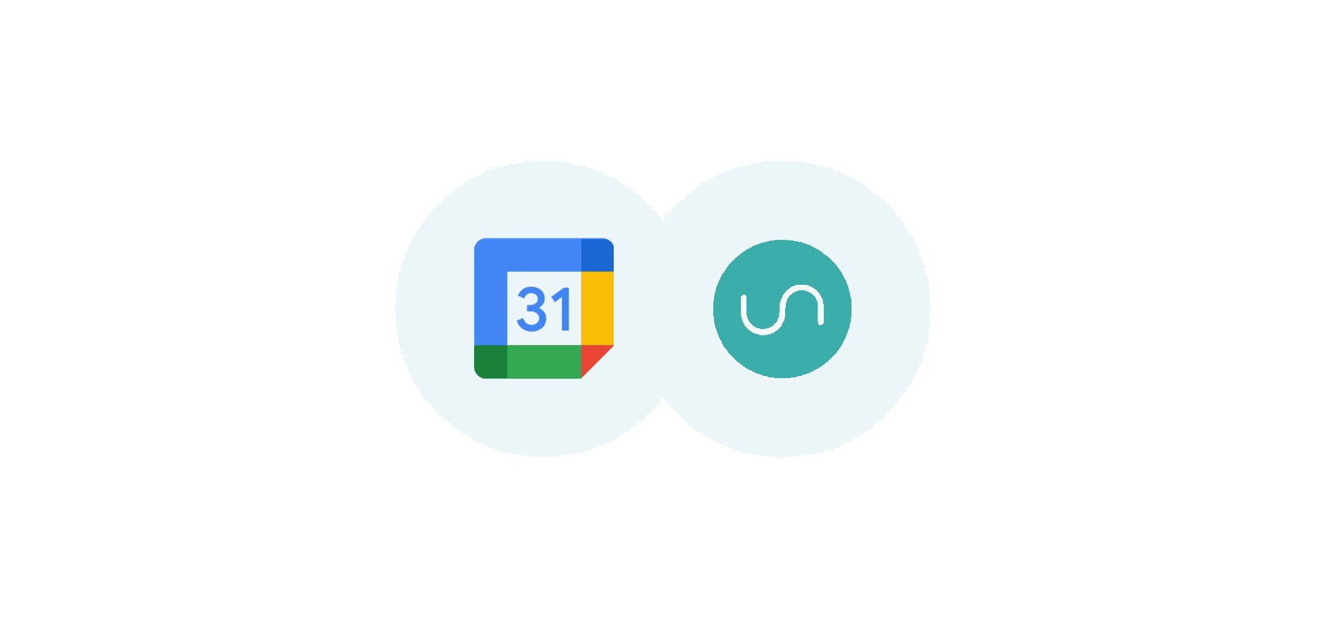 Logos for Google Calendar and Unito, representing Unito's latest integration.