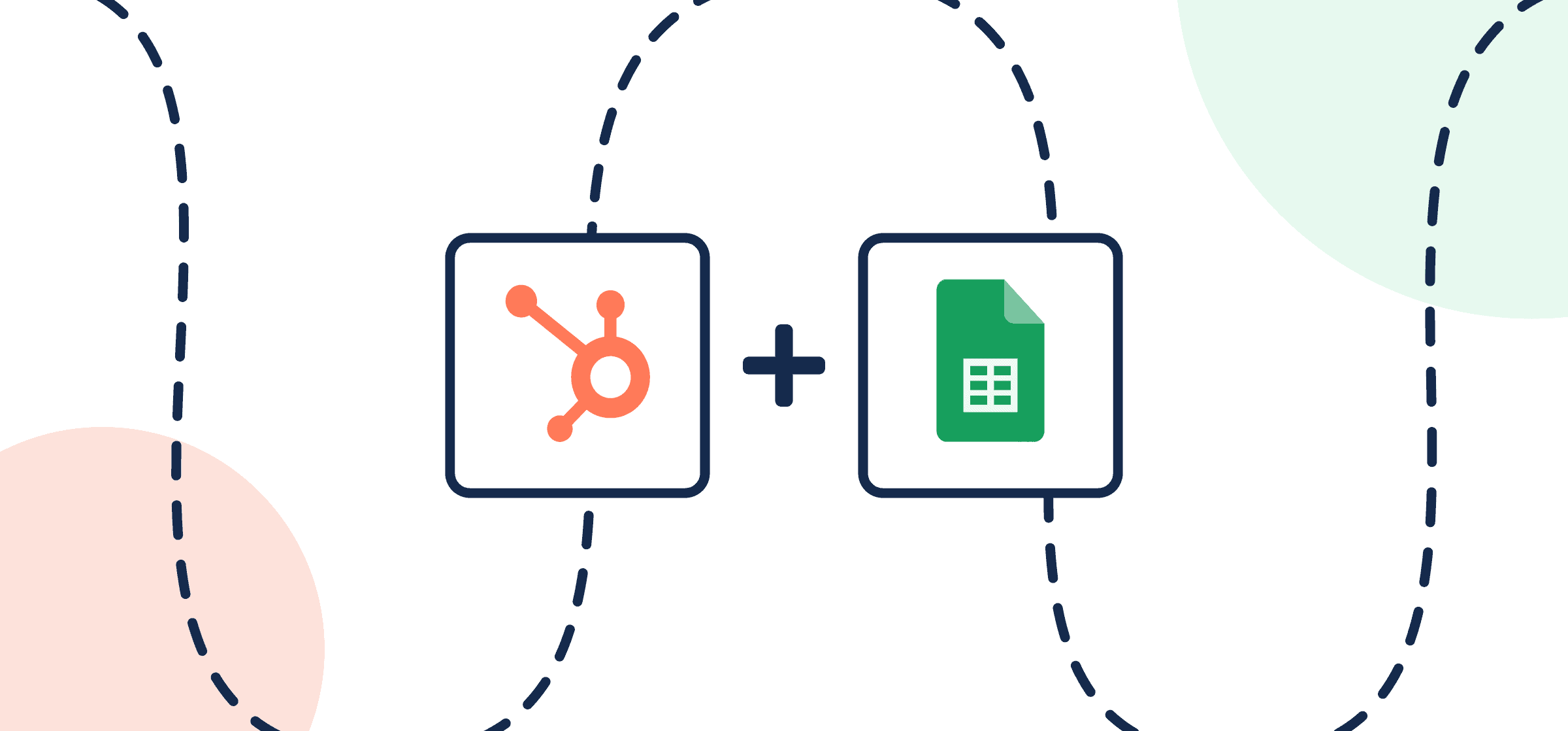 Featured image displaying the logos of HubSpot and Google Sheets in Unito's guide to setting up a simple Two-Way Sync