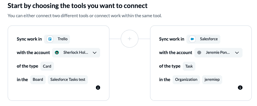Connect Trello and Salesforce to Unito