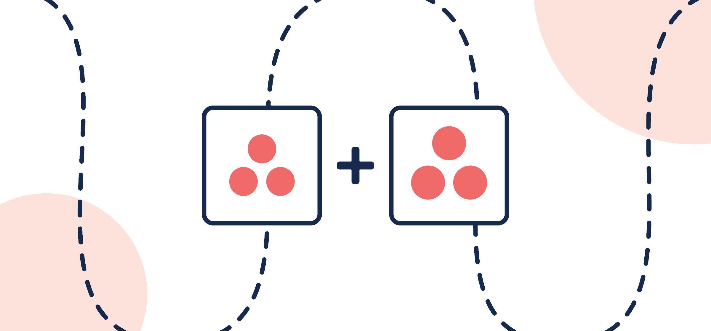 Featured image illustrating a step-by-step guide on syncing one Asana account to another through Unito, depicted by the connected Asana logos through circles and dotted lines.