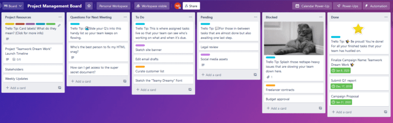 Trello Project Development Example Trello Project Management: How It Works and How It’s Done