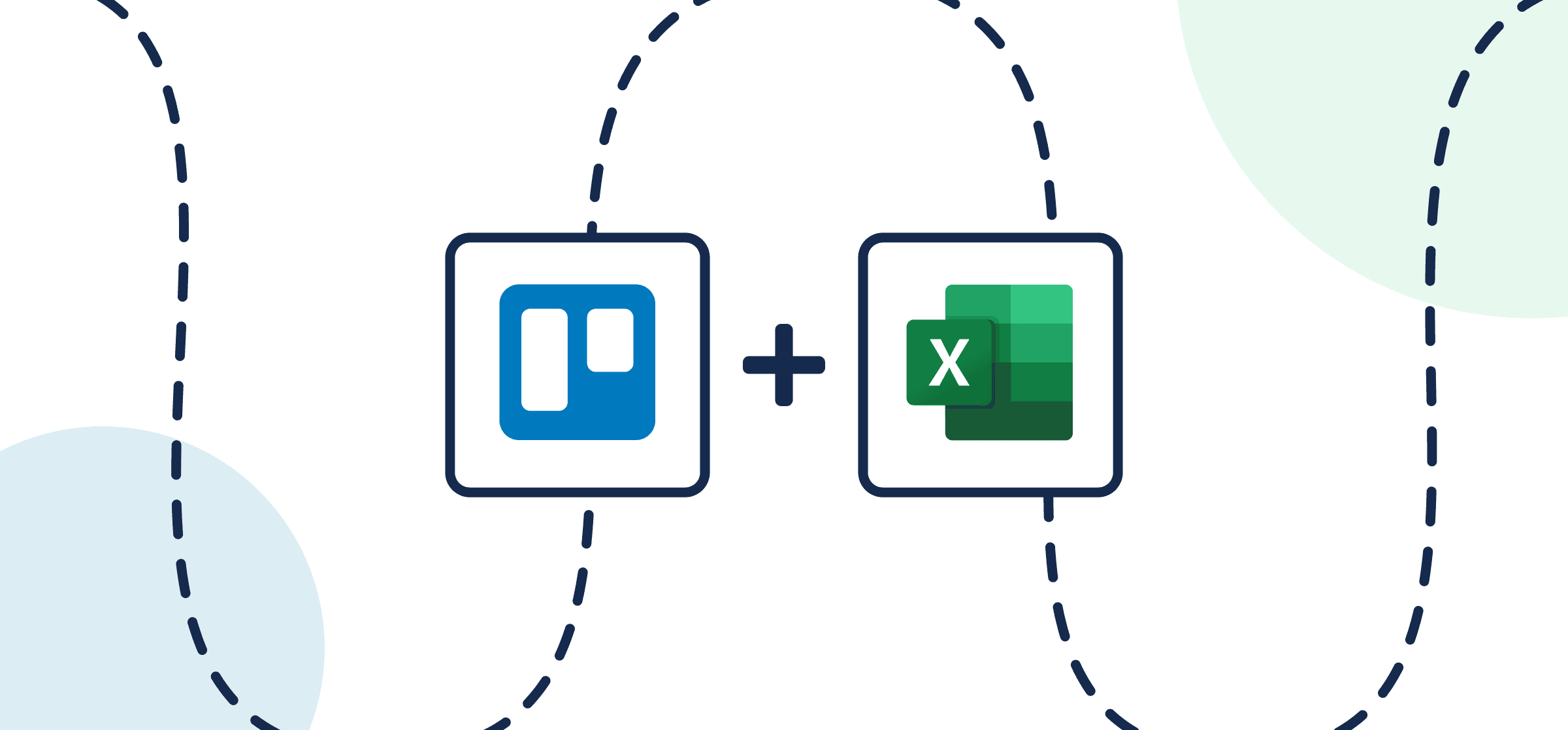 Featured image displaying the logos of Trello and Microsoft Excel in Unito's guide to setting up a simple Two-Way Sync.