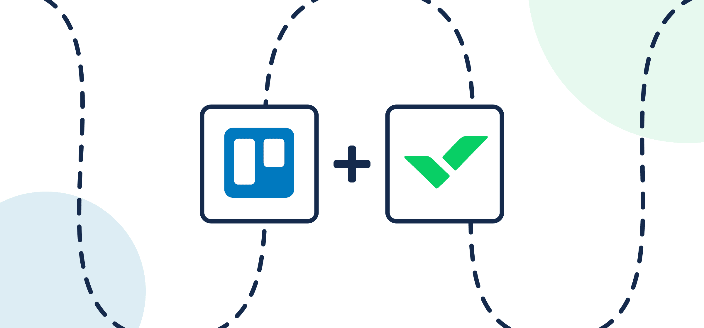 Featured image displaying the logos of Trello and Wrike in Unito's guide to setting up a simple Two-Way Sync.