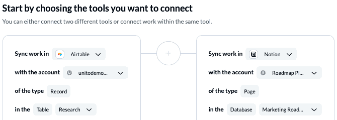 Connecting Notion and Airtable with Unito