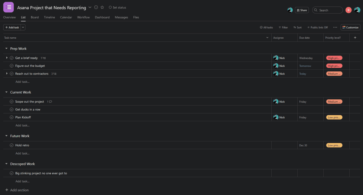 Export Asana Tasks to Excel Spreadsheets (2 Methods)