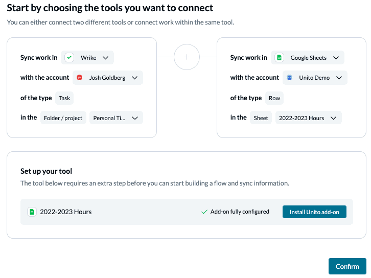 Connect monday.com and Google Sheets with Unito