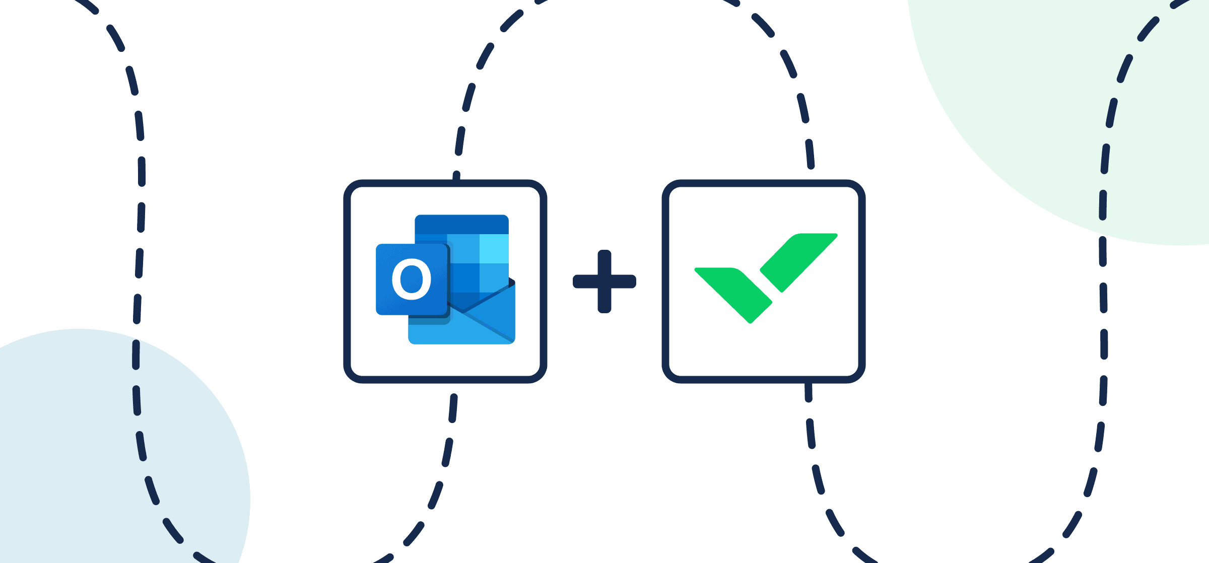 Featured image displaying the logos of Microsoft Outlook and Wrike in Unito's guide to setting up a simple Two-Way Sync.