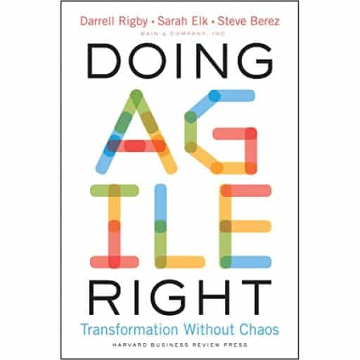 The cover for Doing Agile Right.