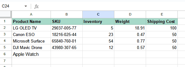 A screenshot of merged Google Sheets with a referral formula.