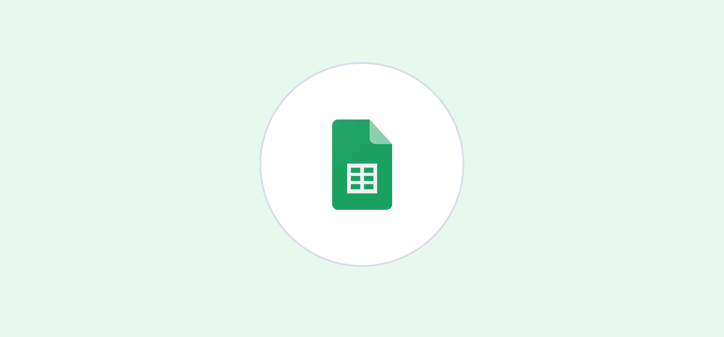 A logo for Google Sheets, representing Google Sheets integrations.