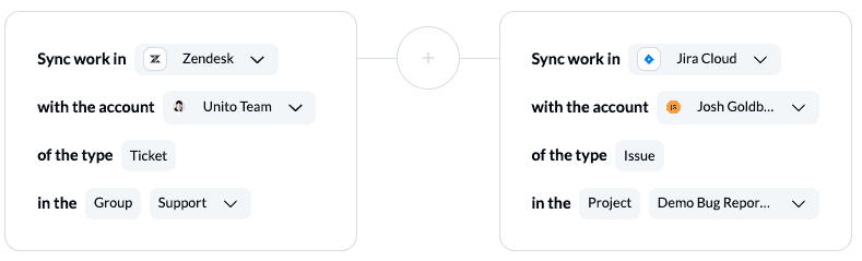 connecting Zendesk and Jira to Unito