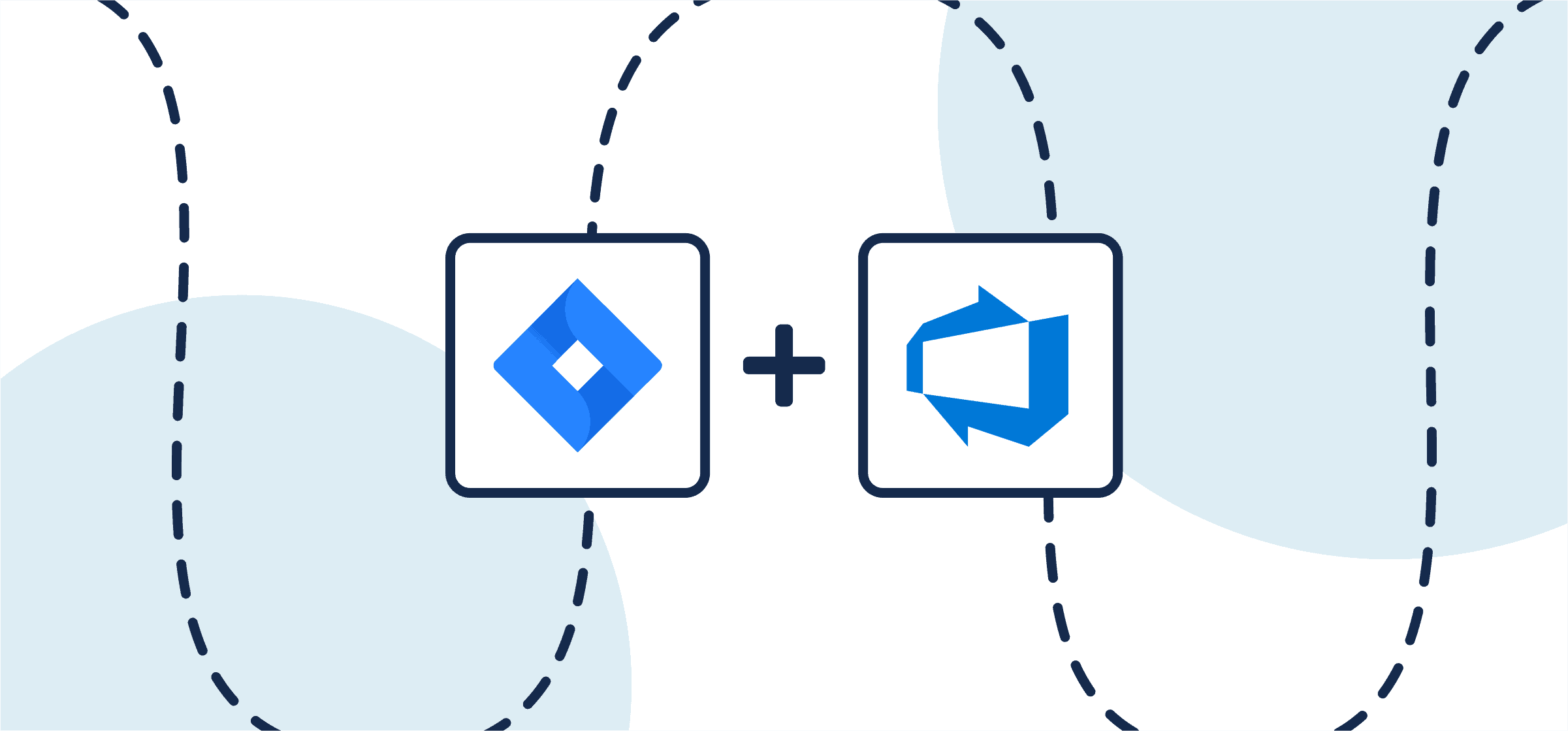 Logos for Jira and azure devops, representing a walkthrough for 2-way sync between these tools with Unito.