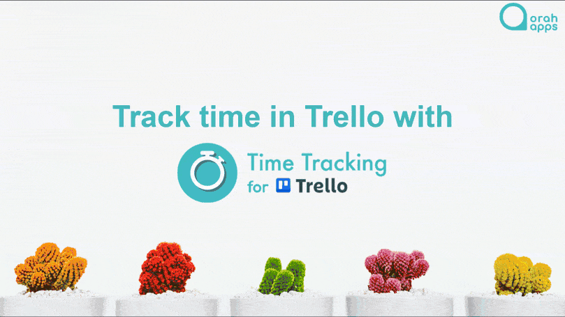 A GIF of the Time Tracking & Reporting add-on for Trello.