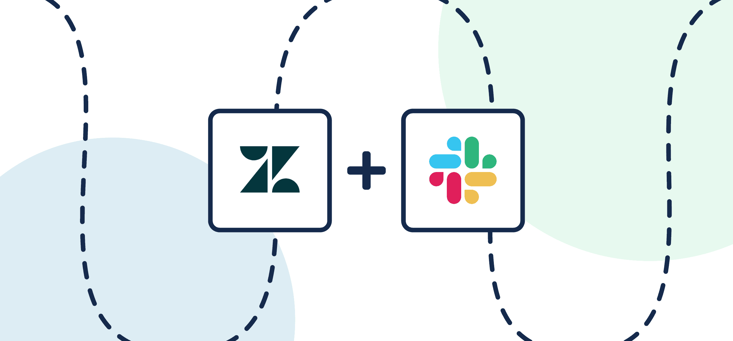 Logos for Zendesk and Slack