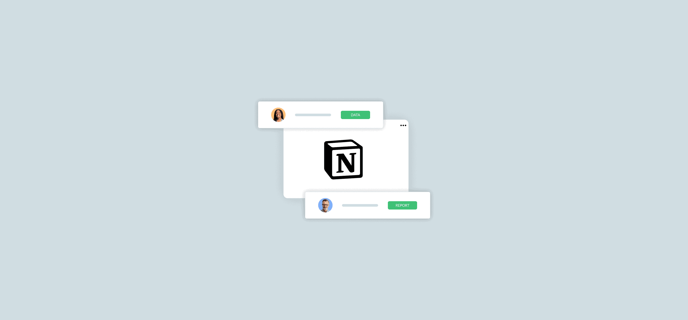 A logo for Notion on a grey background, representing a guide to exporting Notion pages.