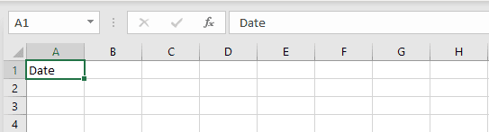 A screenshot of an Excel spreadsheet with a cell highlighted.