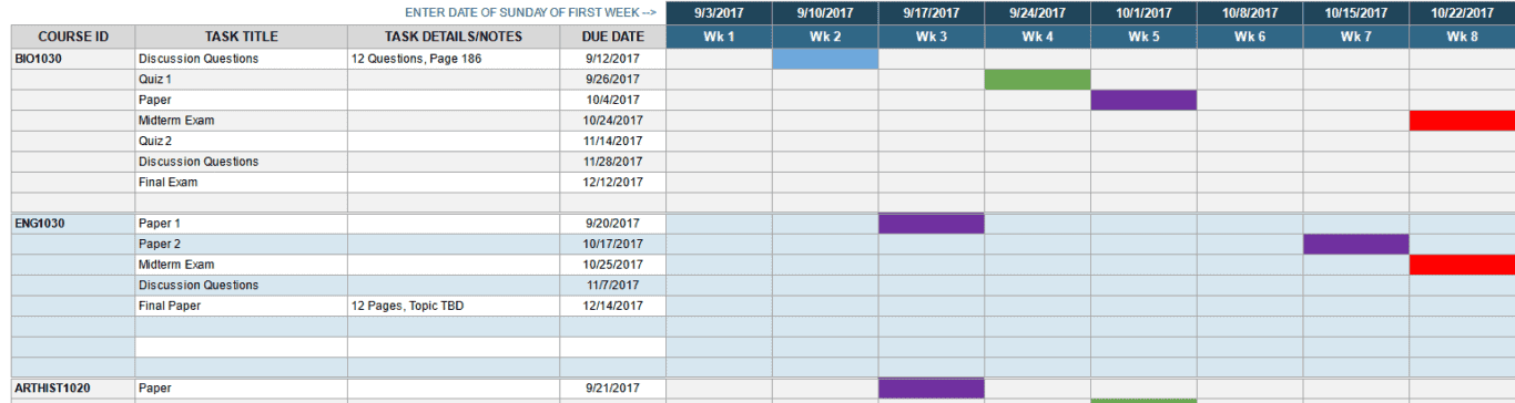 13 Free Gantt Chart Templates For Your Spreadsheets