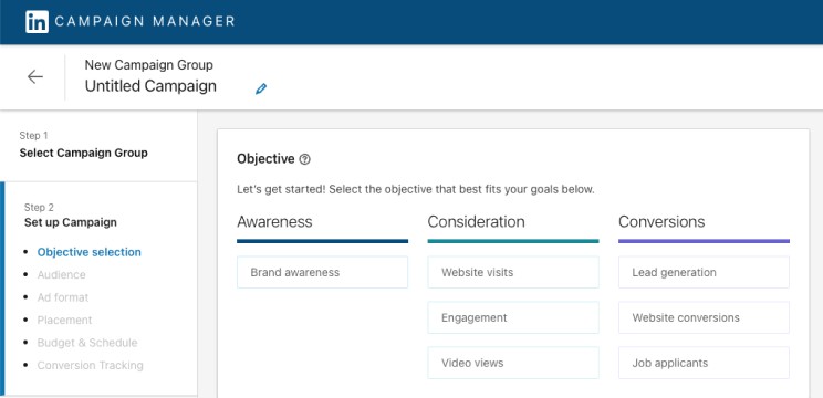 A screenshot of LinkedIn Ads overview and reporting for PPC