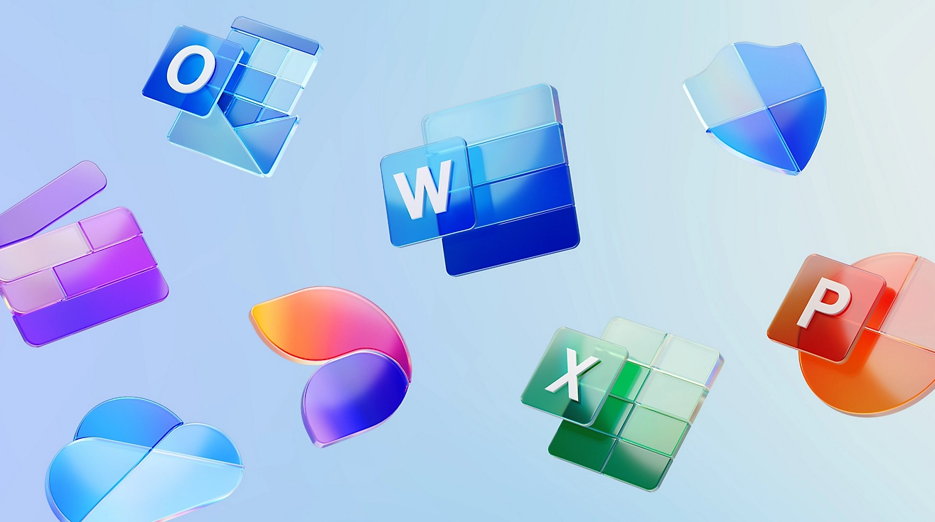 A screenshot of Microsoft app logos, representing Microsoft's native integrations.