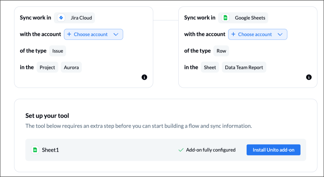 Connecting Trello and Jira to Unito to sync issues and tasks