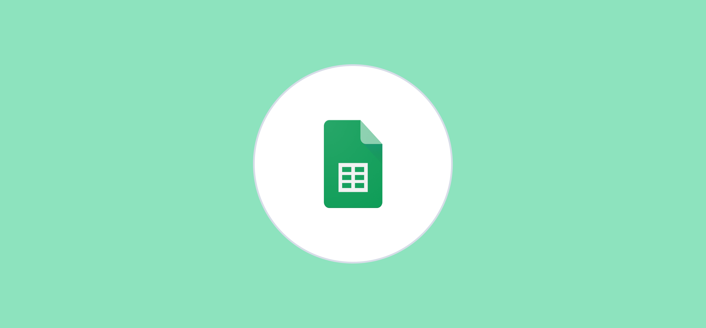 The Google Sheets logo, representing a guide to merge cells in Google Sheets.