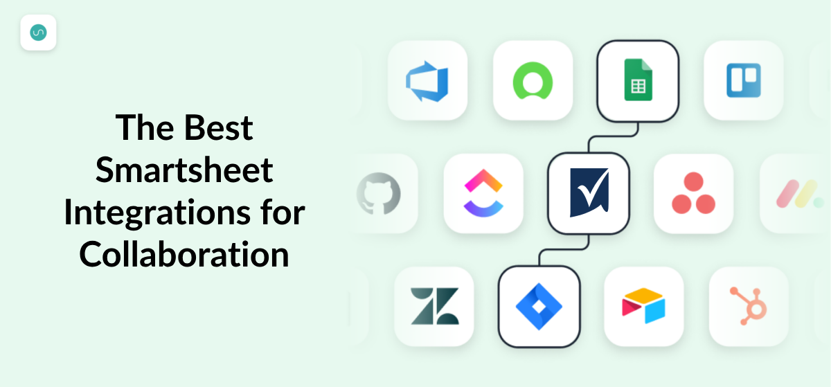 Logos for tools representing Smartsheet integrations.