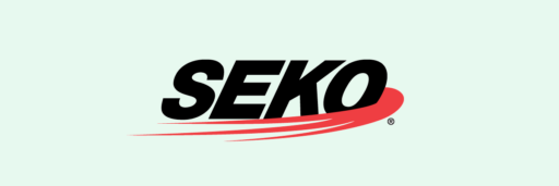 A logo for Seko on a green background, representing a case study with Jira and ServiceNow.