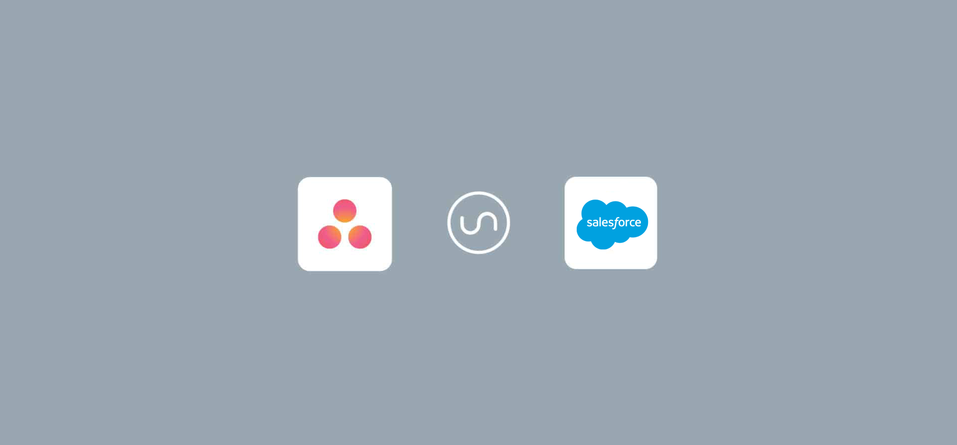 Logos for Asana and Salesforce, representing an Asana-Salesforce integration.