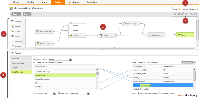 A screenshot of Informatica's capabilities.