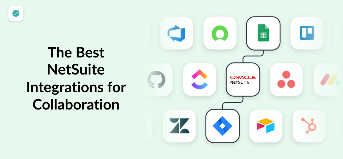 Logos for NetSuite and other software tools, representing NetSuite integrations.