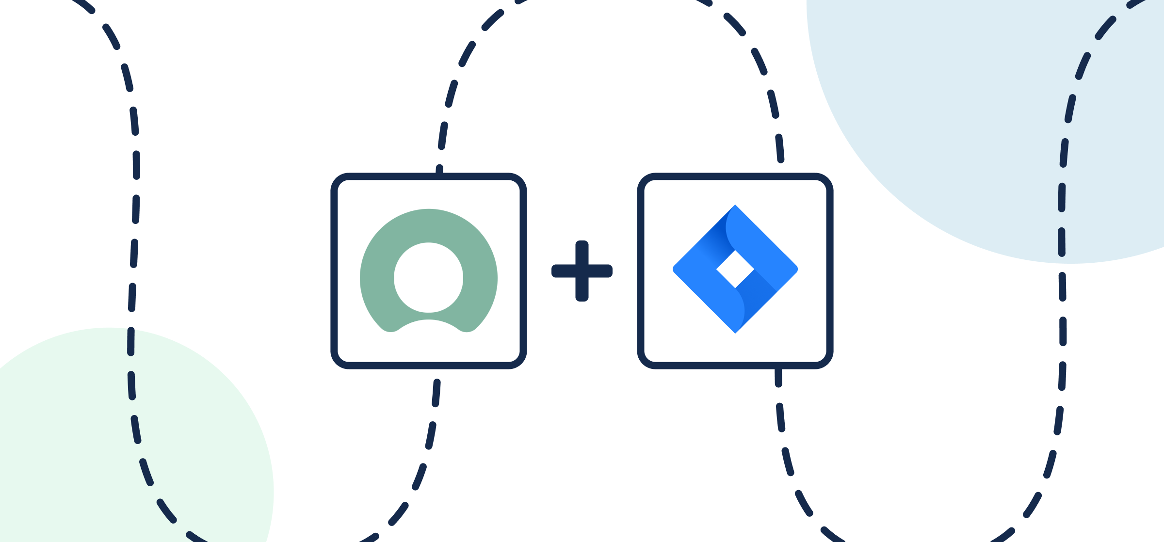 Logos for ServiceNow and Jira, representing a walkthrough for a Unito integration.