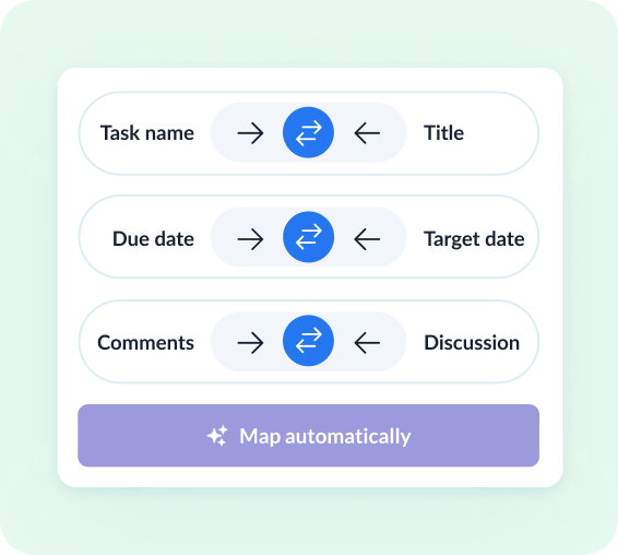 Review how fields map across tools